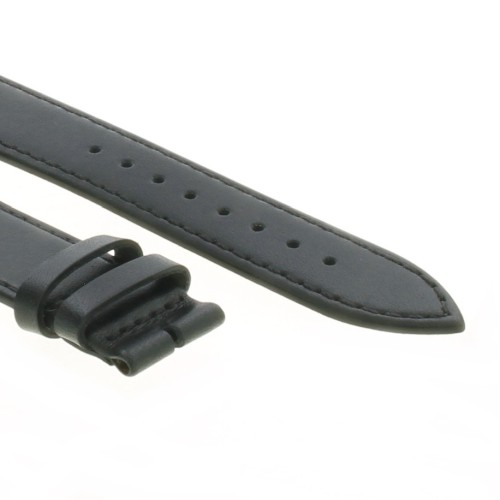 Cinturino Pelle Vitello Nero 18/16 mm B30B classico piatto