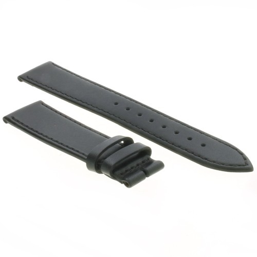 Cinturino Pelle Vitello Nero 18/16 mm B30B classico piatto