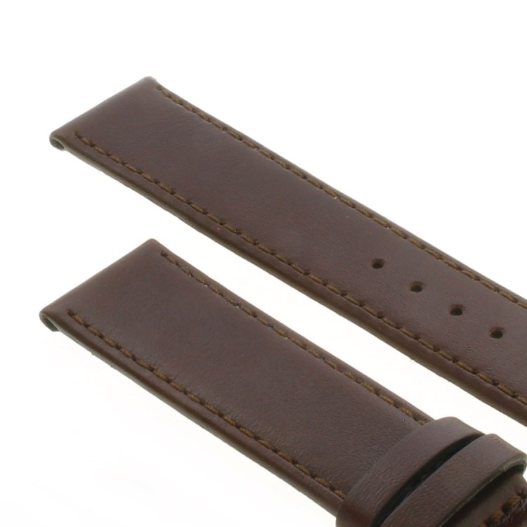 Cinturino Pelle Vitello Marrone 20/18 mm B30B classico piatto