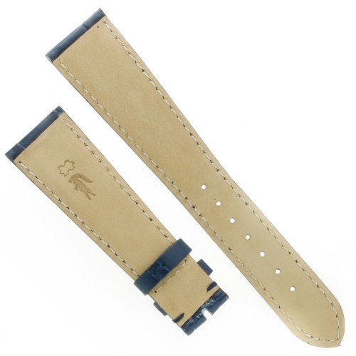 Cinturino Alligatore Blu Opaco 21/16 B40B mm forma classica