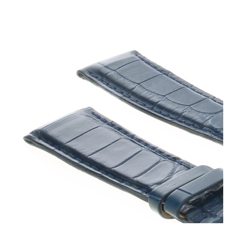 Cinturino Alligatore Blu Opaco 21/16 B40B mm forma classica