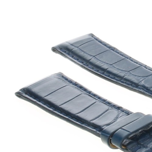 Cinturino Alligatore Blu Opaco 21/16 mm forma classica