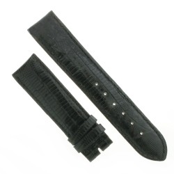 Cinturino Lucertola Tejus Nero Lucido 20/18 forma classica