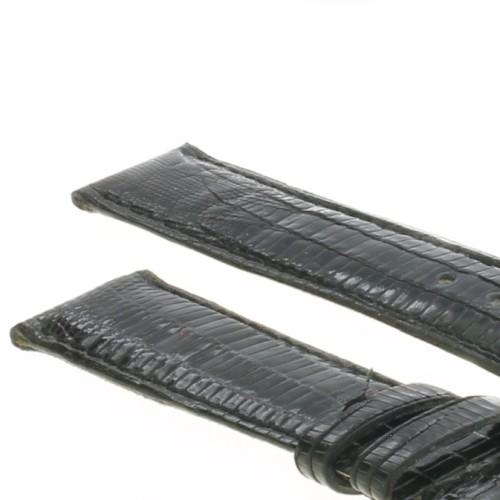 Cinturino Lucertola Tejus Nero Lucido 20/18 forma classica