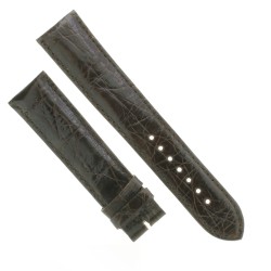Cinturino Coccodrillo Marrone Moka Lucido 20/18 B37B forma classica
