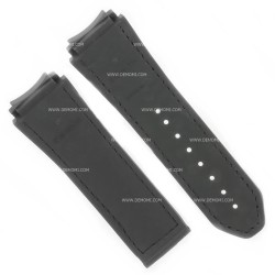 Zenith Cinturino 27.00.2322.916 Caucciù Nero 23/22 mm effetto cordura Defy 21 cuciture blu 2