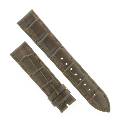 Cinturino Stampa Alligatore Marrone Moka Opaco 20/18 mm classico