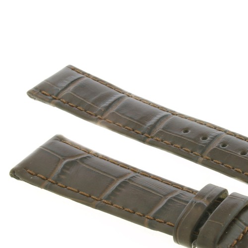 Cinturino Stampa Alligatore Marrone Moka Opaco 20/18 mm classico