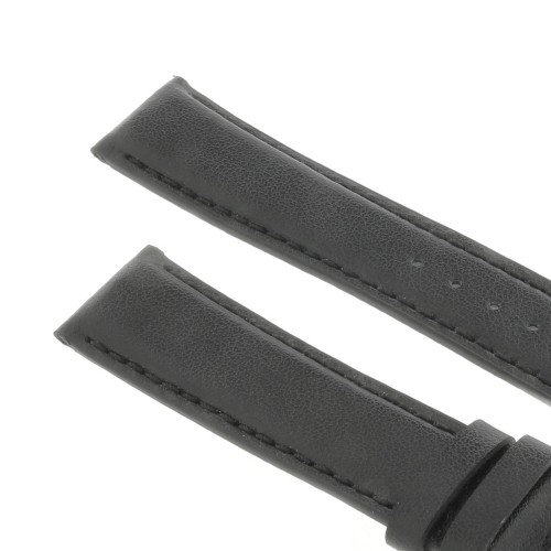 Cinturino Pelle Riciclata Nero 20/18 mm B45B classico cucito