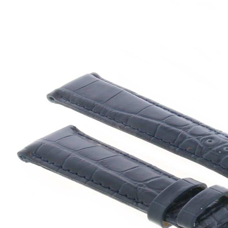 Cinturino Alligatore Blu Scuro Opaco 20/16 B40B forma classico