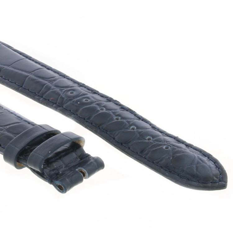 Cinturino Alligatore Blu Scuro Opaco 20/16 B40B forma classico