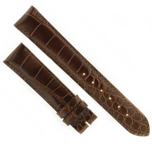 Cinturino Alligatore Marrone testa di Moro Lucido 18/16 mm B40B classico