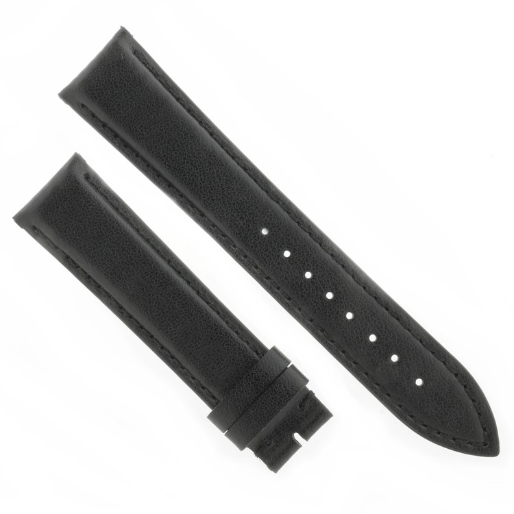 Cinturino Pelle Riciclata Nero 20/18 mm B45B classico cucito