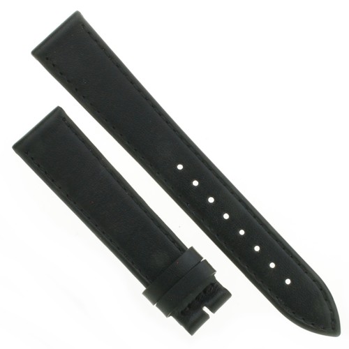 Cinturino Pelle Vitello Nero 20/18 mm B30B classico piatto