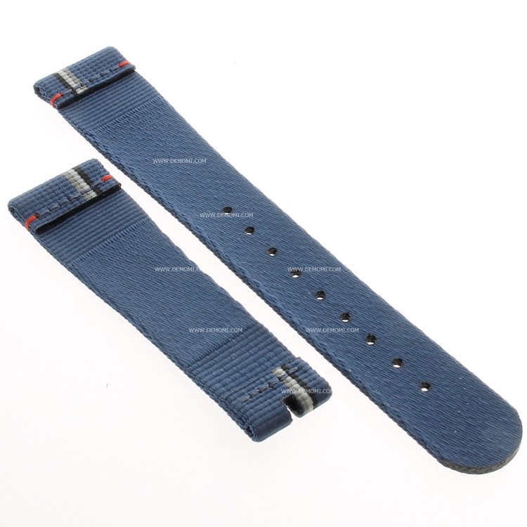 Zenith Cinturino tessuto blu  21/18 mm classic cars