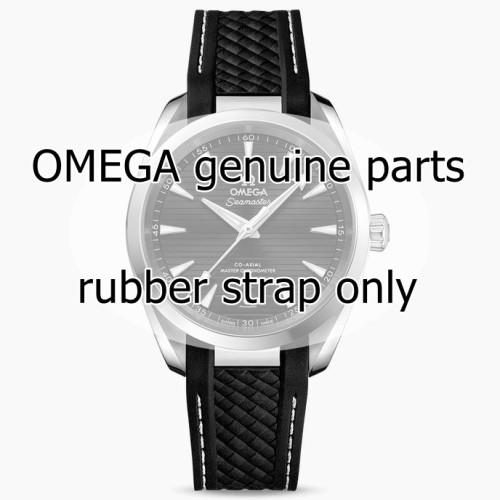 OMEGA cinturino caucciù nero Seamaster Aqua Terra 38mm 220.10.38.20 