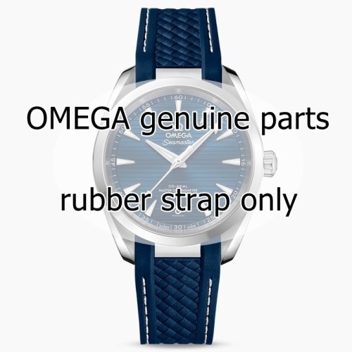 OMEGA cinturino caucciù blu Seamaster Aqua Terra 38mm  220.10.38.20 