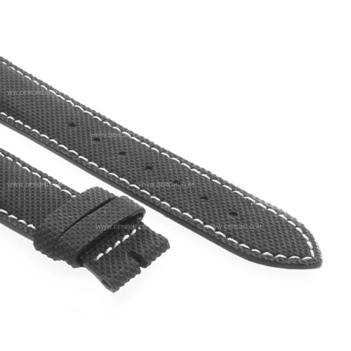 Longines Cinturino Sintetico Nero 19/16 mm Heritage Legend Diver taglia XL L3.374.4.50.0