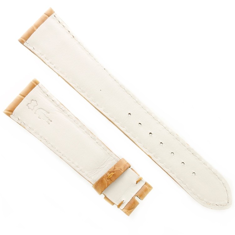 Cinturino Sartoriale Alligatore Marrone Miele Opaco 20/16 mm B40B classico