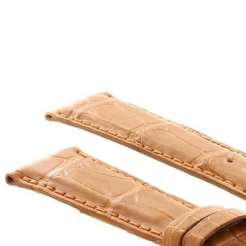 Cinturino Sartoriale Alligatore Marrone Miele Opaco 20/16 mm B40B classico