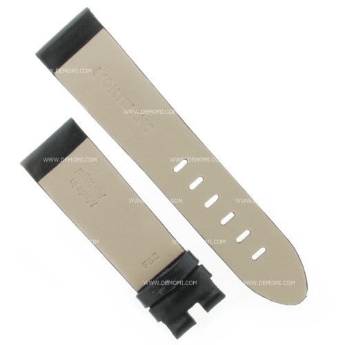 Montblanc Cinturino Pelle Nera Liscia 9173  per STARWALKER Orologio Automatico 42 mm misure 22 - 20