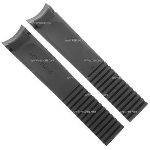Montblanc Cinturino Gomma 101267 per Serie Sport misure 20/18 mm