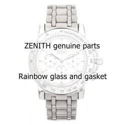 Zenith Vetro Zaffiro + Giunto per  cronografo Rainbow ref 02.0360.400, 41.0360.400 e simili..