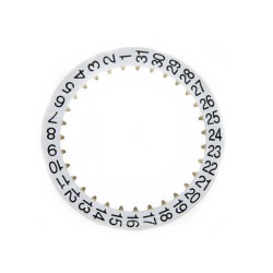 Zenith Elite  680, 682 ricambio Z2557/1.ELITE indicatore della data, disco data. Colore bianco