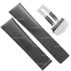 Tag Heuer Cinturino Monaco Pelle FC6171 FDA Nera 22/18 mm Targa Florio