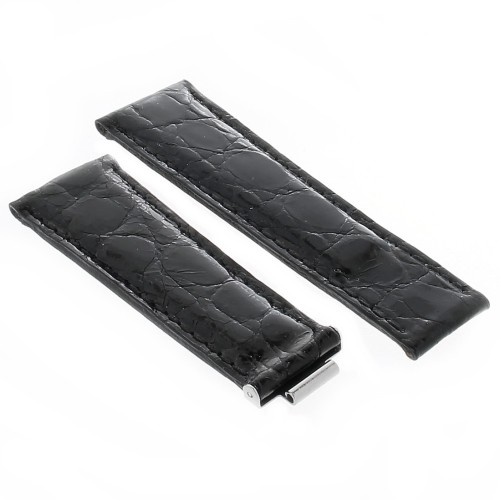 Cinturino Rolex Aftermarket Compatibile Coccodrillo Nero 20/16 mm B42B