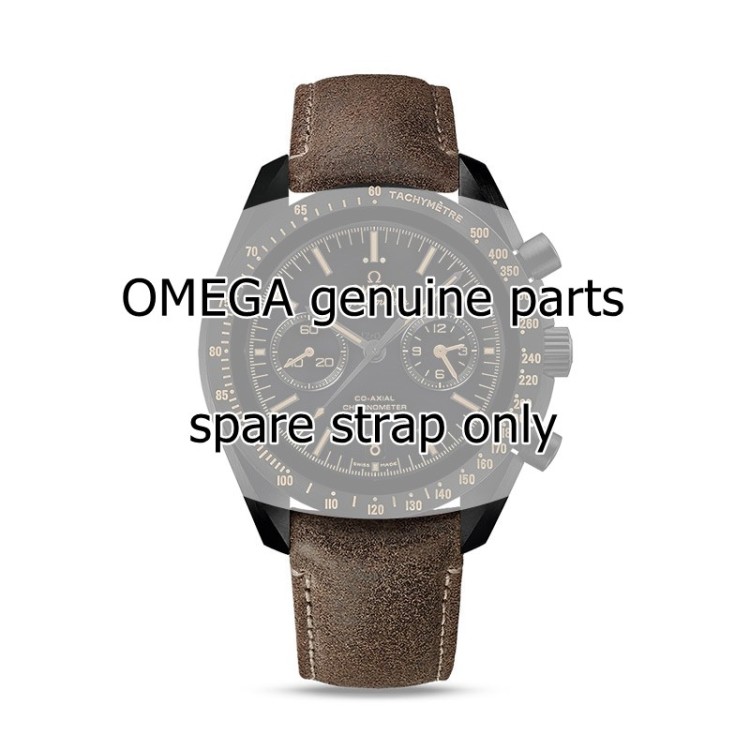 OMEGA cinturino pelle Marrone anticato Speedmaster dark side of the moon 311.92.44.51.01.006 déployante deployante