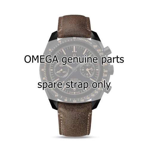 OMEGA cinturino pelle Marrone anticato Speedmaster dark side of the moon 311.92.44.51.01.006 déployante deployante
