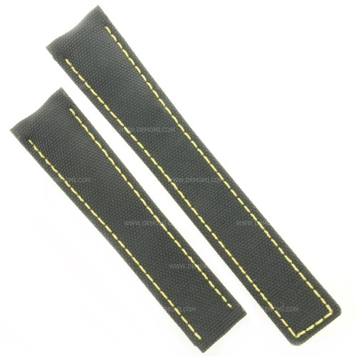 Tag Heuer Cinturino Carrera FC6361 Nero carbon fiber misure 21/18 mm cuciture gialle