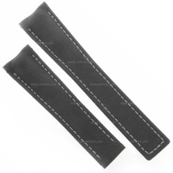 Tag Heuer Cinturino Aquaracer FC6364 sintetico Nero 20/18 mm cuciture grigie WAY218, WAY211.