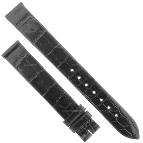 Longines Cinturino Alligatore Nero Lucido 14/14