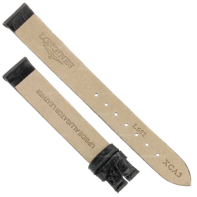 Longines Cinturino Alligatore Nero Lucido 14/14