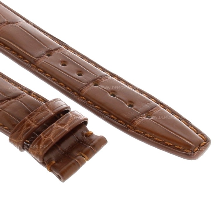 IWC Cinturino Portoghese Alligatore Marrone  opaco 20/18 