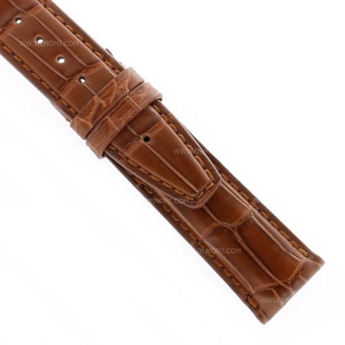 IWC Cinturino Portoghese Alligatore Marrone medio opaco 20/18 mm misure 115 e 70 mm
