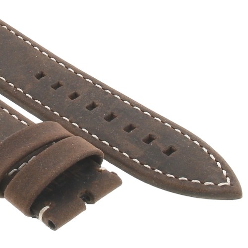 Zenith Cinturino 27.00.2321.753 Pelle Nubuck marrone oily con interno in Caucciù  23/21 mm per orologio e cronografo Type 20