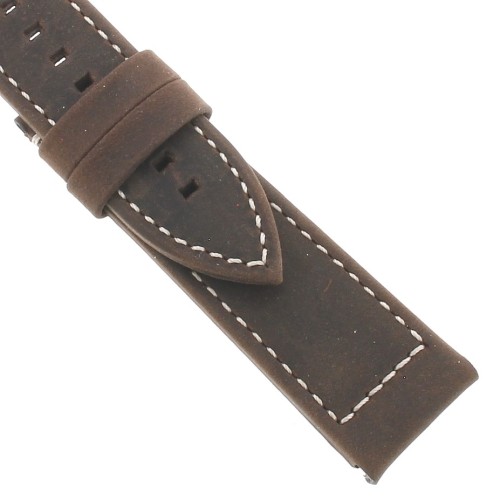 Zenith Cinturino 27.00.2321.753 Pelle Nubuck marrone oily con interno in Caucciù  23/21 mm per orologio e cronografo Type 20