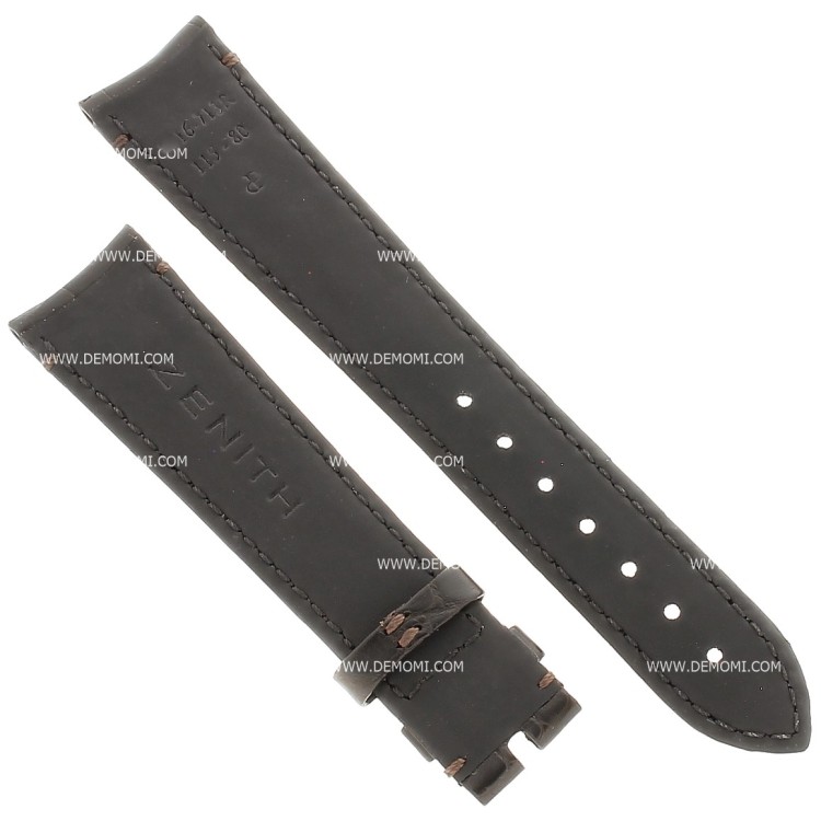 Zenith Cinturino 27.00.2016.713 Alligatore Marrone opaco 20/16 mm
