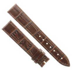 Cinturino Stampa Alligatore Marrone Semilucido 16/14 mm B28B classico