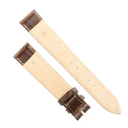 Cinturino Stampa Alligatore Marrone Semilucido 16/14 mm B28B classico 2