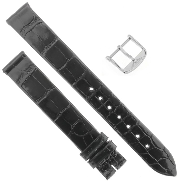 Longines Cinturino Alligatore L682113728 FA Nero Lucido 14/14 mm