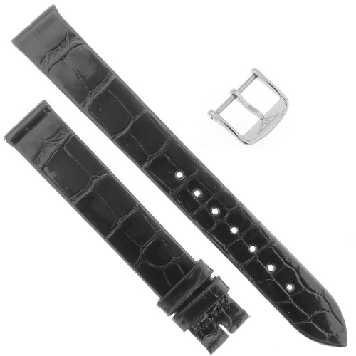 Longines Cinturino Alligatore L682113728 FA Nero Lucido 14/14 mm