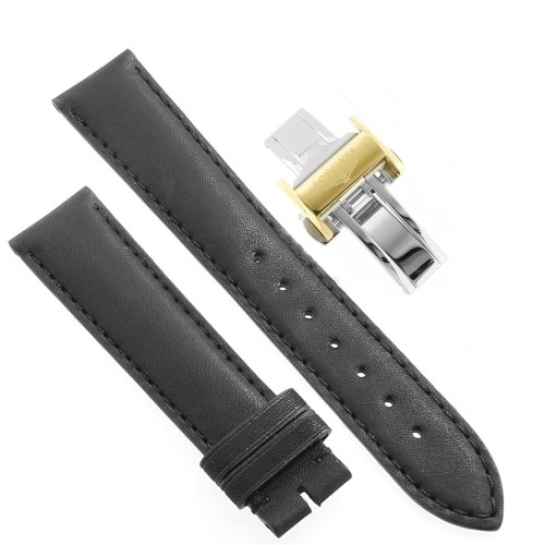 	Longines Cinturino  Pelle  Nero 18/16 mm Heritage