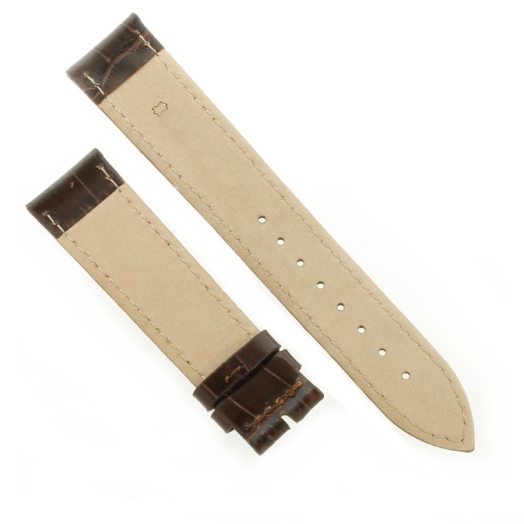 Cinturino Stampa Alligatore Marrone Semilucido 18/16 mm B28B classico