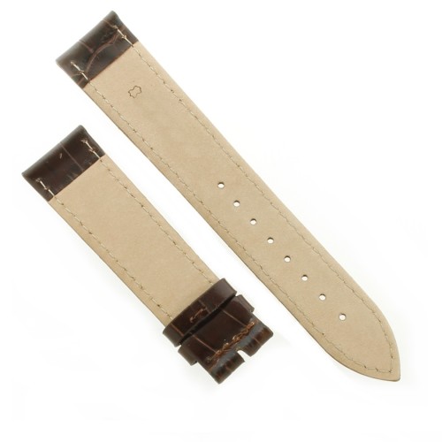 Cinturino Stampa Alligatore Marrone Semilucido 18/16 mm B28B classico