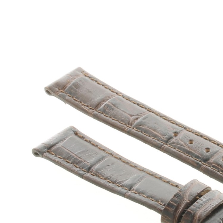 Cinturino Stampa Alligatore Marrone Moka Opaco 16/14 mm B40B classico
