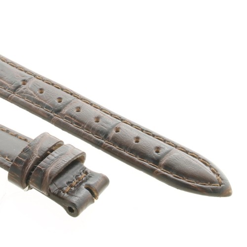 Cinturino Stampa Alligatore Marrone Moka Opaco 16/14 mm B40B classico